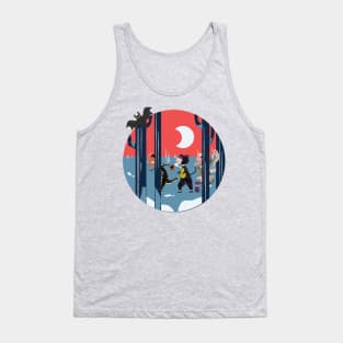 Halloween night in forest Tank Top